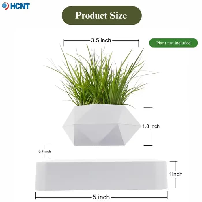 HCNT Pot de fleur à suspension magnétique