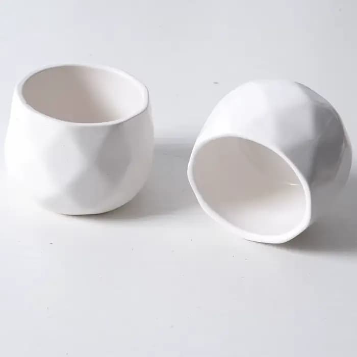 Pot de fleurs créatif en céramique, 6 pièces, conteneur de plantes succulentes simples, jardinières vertes, petits Pots de bonsaï, décoration de la maison