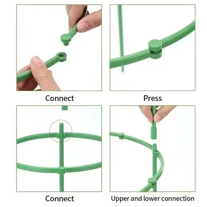 12 ensembles de Support de piquet pour plantes de jardin, Support détachable pour plantes à fleurs,