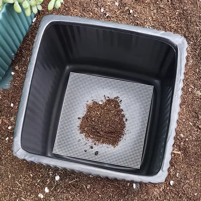20 pièces bonsaï outil Pot maille feuille trou Pot de fleurs bas filet antiparasitaire prévenir la p