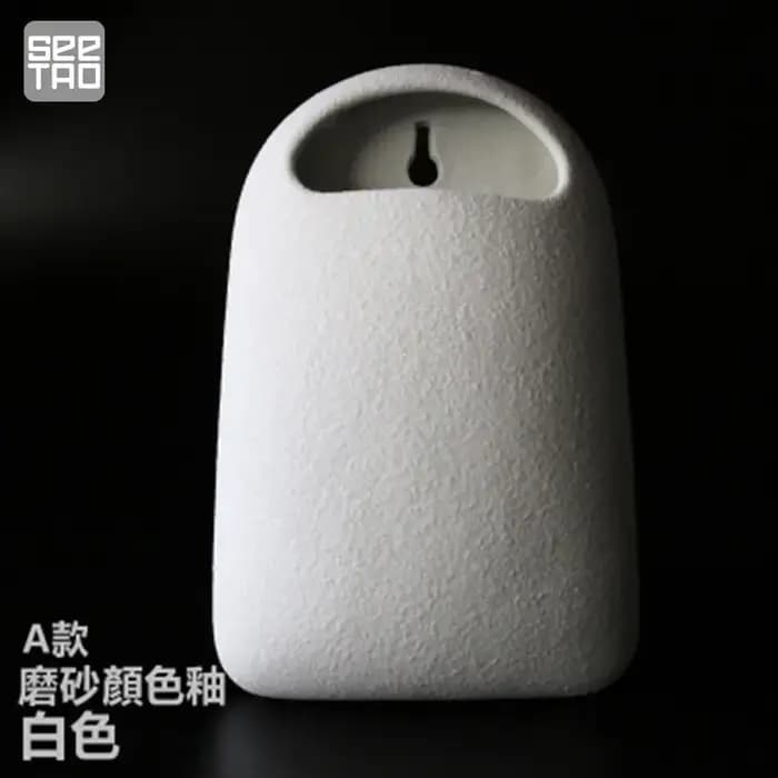 Vase mural suspendu en céramique japonaise, jardinière murale créative en poterie pour la maison, ja