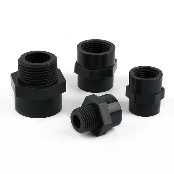 Connecteurs de tuyaux d'eau d'irrigation de jardin, filetage femelle/mâle gris foncé, accessoire en
