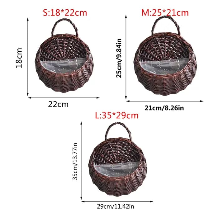 Support de plantes en Pot pratique, panier suspendu de fleurs pastorales, fioriste respirant, jardin