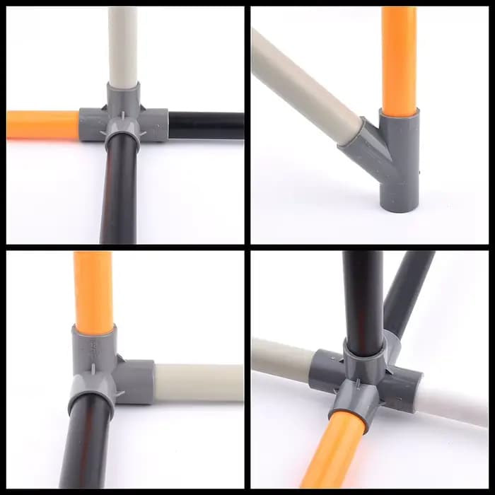 Raccords de connecteur de jardin en PVC gris 20/25/32/40/50mm droits 90 ° Adaptateur de tuyau d'ea