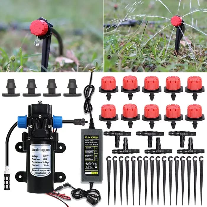 Pompe auto-amorçante 60W, 110-240V, alimentation électrique, 8 têtes d'égouttement réglables, systèm