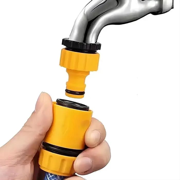 Robinet de jardin avec connecteur rapide de tuyau, adaptateur d'irrigation goutte à goutte, joint de