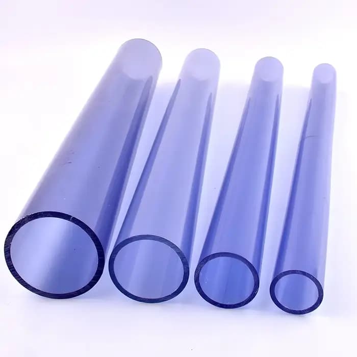 Tuyau transparent en UPVC de grande taille, longueur 0.5m, diamètre extérieur 16 ~ 110 ~ 280mm, adap