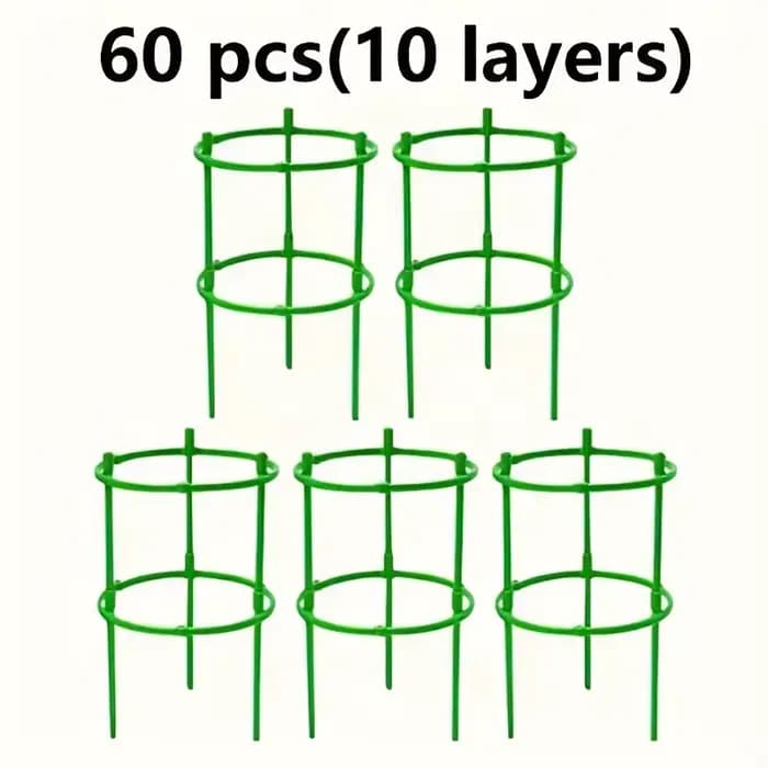 Anneaux de Support pour plantes en plastique réglables à 5/10/15 niveaux, 30/60/90 pièces, conceptio