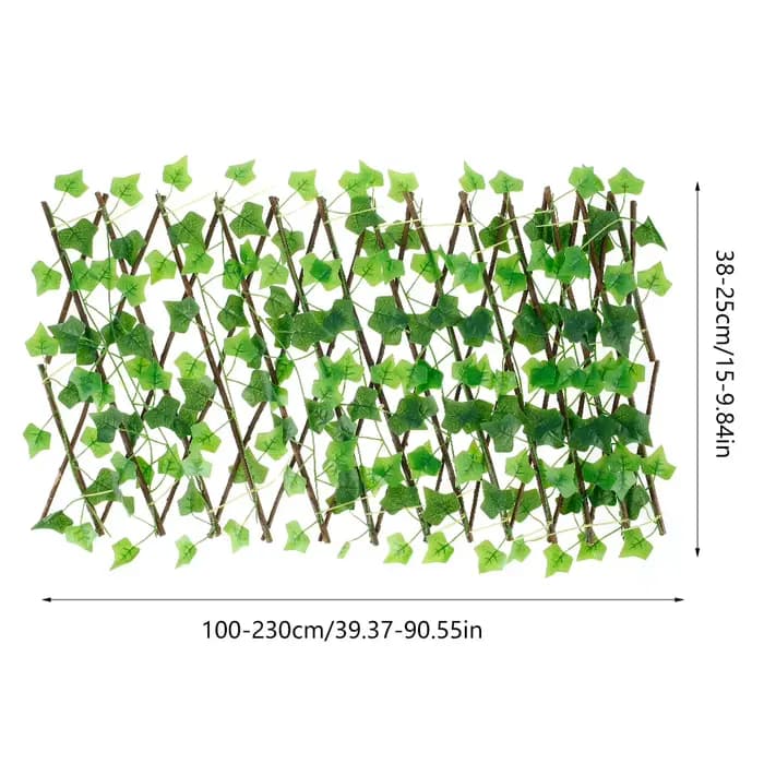 1 ~ 6 pièces nouveau treillis extensible de criblage de jardin 40cm feuille artificielle clôture de