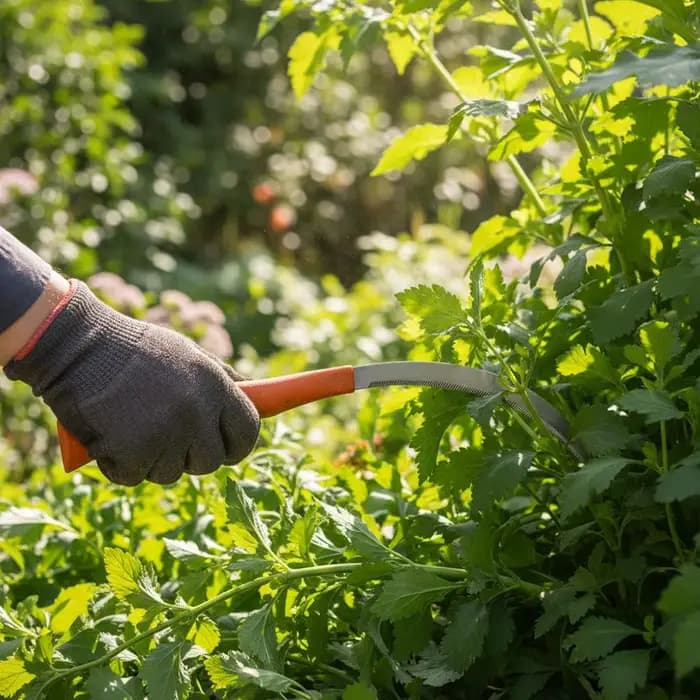 Serpette de jardinage domestique pour désherbage