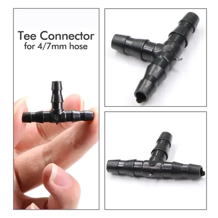 Connecteur de tuyau d'eau d'irrigation de jardin, raccords en T goutte à goutte, accessoires d'adapt