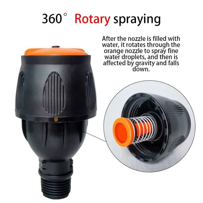 360 ° Kit d'arrosage rotatif pour jardin, système d'irrigation automatique pour pelouse, cour, pat