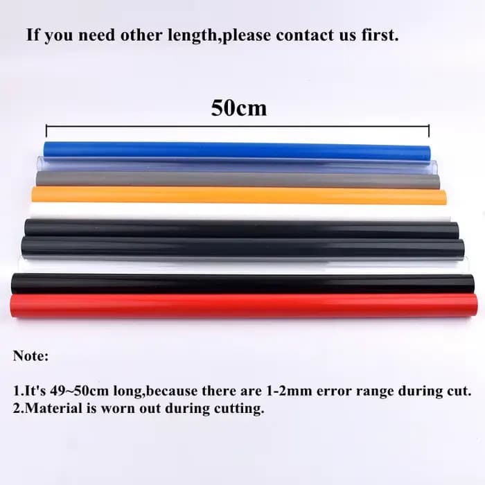 Tuyau transparent bleu en PVC de 20 à 110 mm, 9 couleurs, pour aquarium, réservoir de poissons, tube