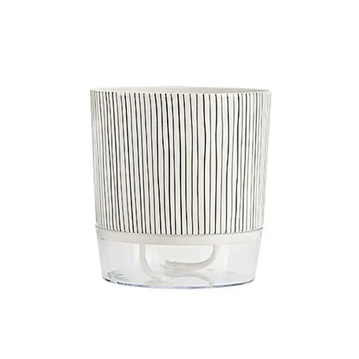 Pot de plantes transparent auto-arrosant, plantes vertes, décoration de bonsaï pour la maison, pot à