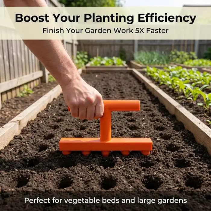Semoir de jardin, outil de perçage domestique pour semis de légumes et de fleurs