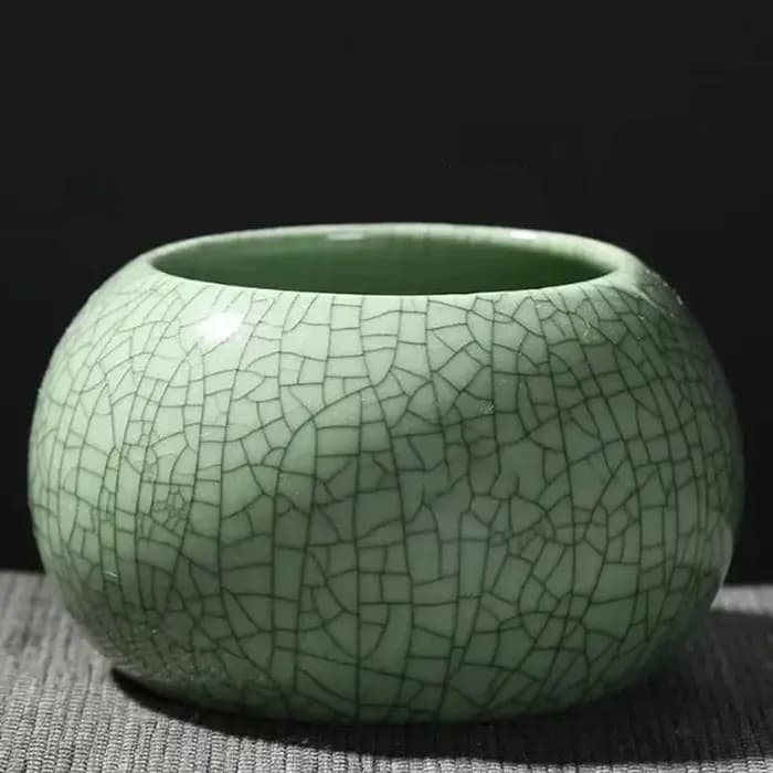 Geyao – Pot de plantes succulentes rond fait à la main