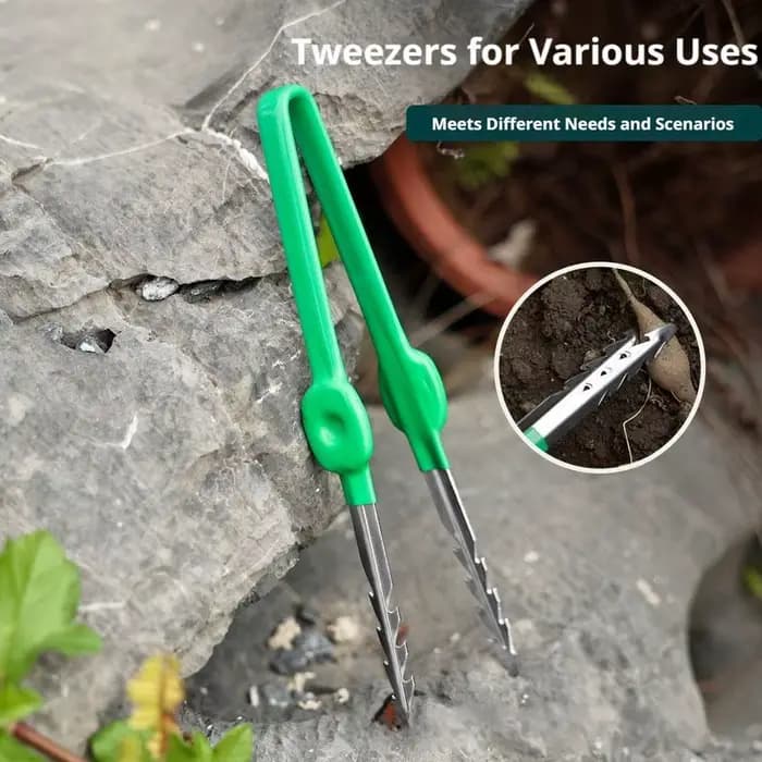 Pince de jardinage légère pour désherbage et repiquage de plantes succulentes en extérieur