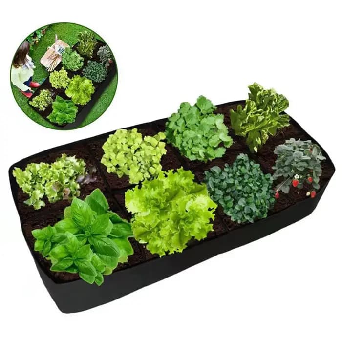 Sac de plantation de jardin multi-gâles, sac de culture en feutre rectangulaire, Pot de plantation de pépinière, légumes, tomates, pommes de terre, conteneur de plantation de plantes
