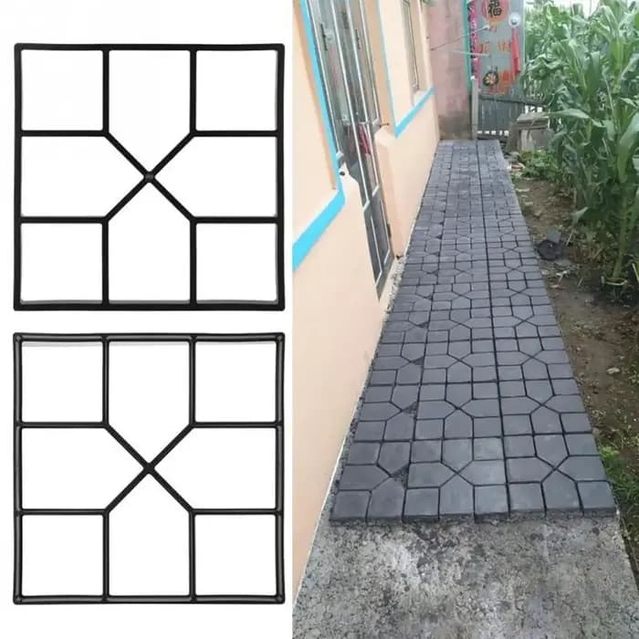 Moule en béton DIY pour pavés de jardin, allées et chemins – Outil manuel pour la pose de dalles en