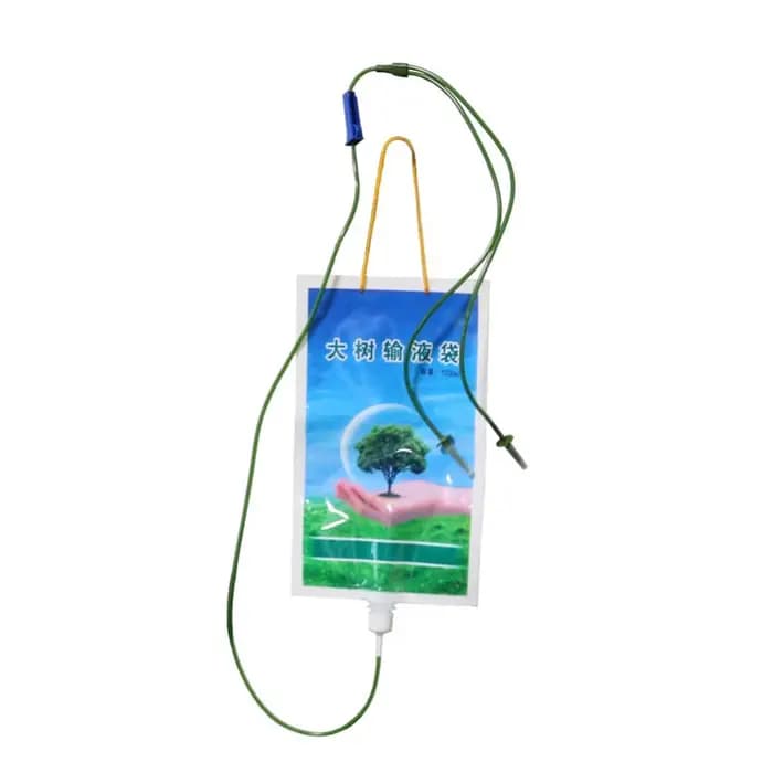 Tube d'infusion à aiguille suspendue pour grand arbre de 1000ML, sac d'arrosage de jardin, dispositi