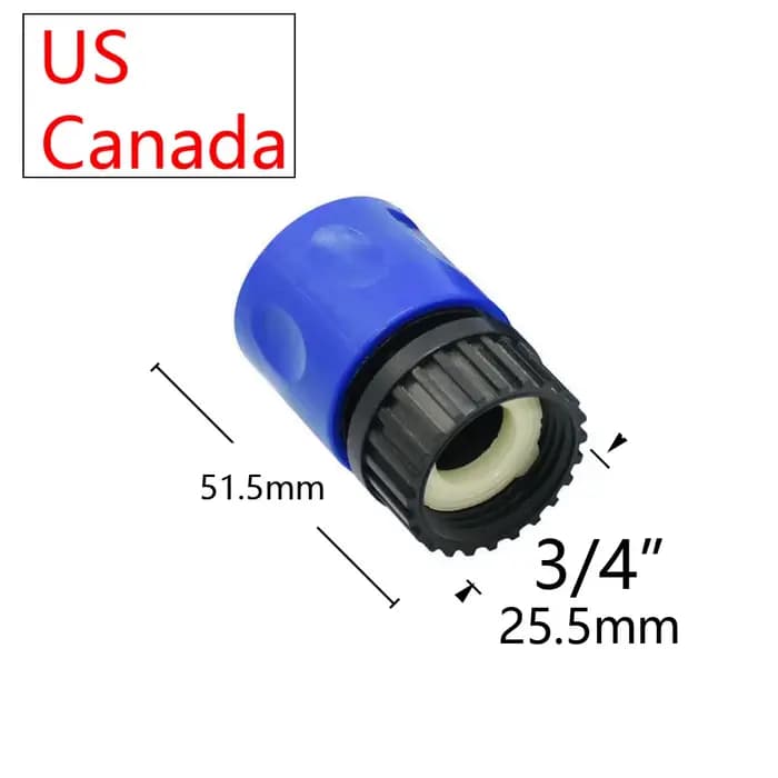 Connecteur rapide mamelon EURO USA 3/4 pouces mâle femelle fileté tuyau adaptateur pour tuyau d'arro