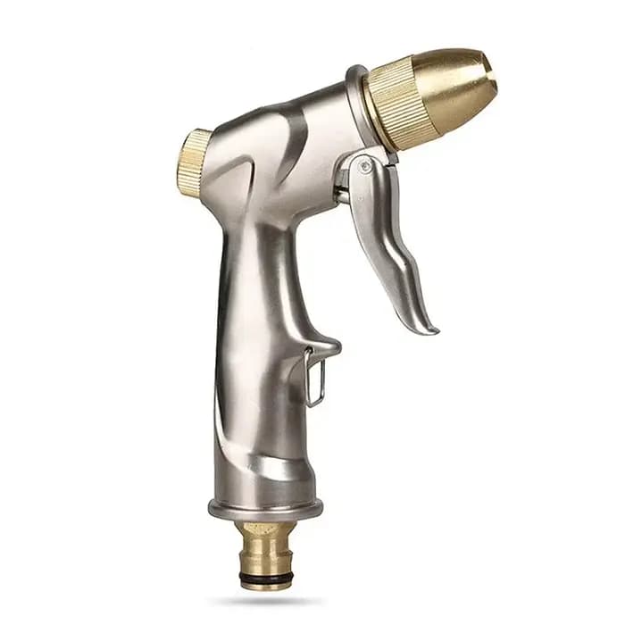 Pulvérisateur d'eau haute pression en métal pour jardin avec jet de tuyau pour pelouse