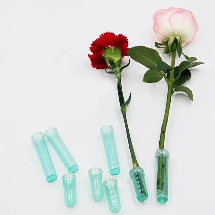 Tube de conservation des fleurs fraîches, 50 pièces, 4.2cm/7.3cm, Tube de Nutrition des plantes en p