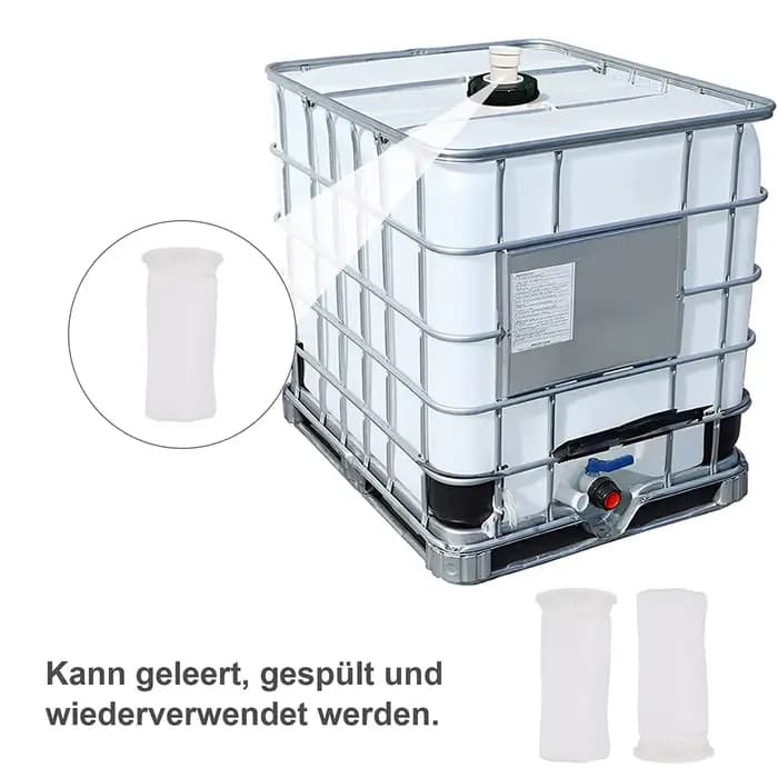 Filtre en nylon pour réservoirs d'eau de pluie, couvercle de filtre de remplacement, raccord d'irrig