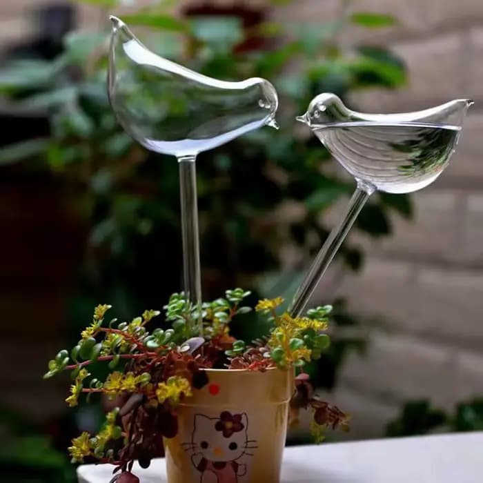 Globes d'arrosage automatique en forme d'oiseau de jardin