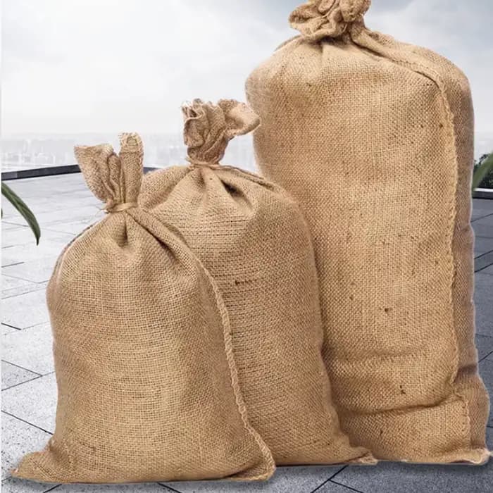 Sacs réutilisables en toile de jute pour le jardinage, la plantation, le stockage des aliments, les