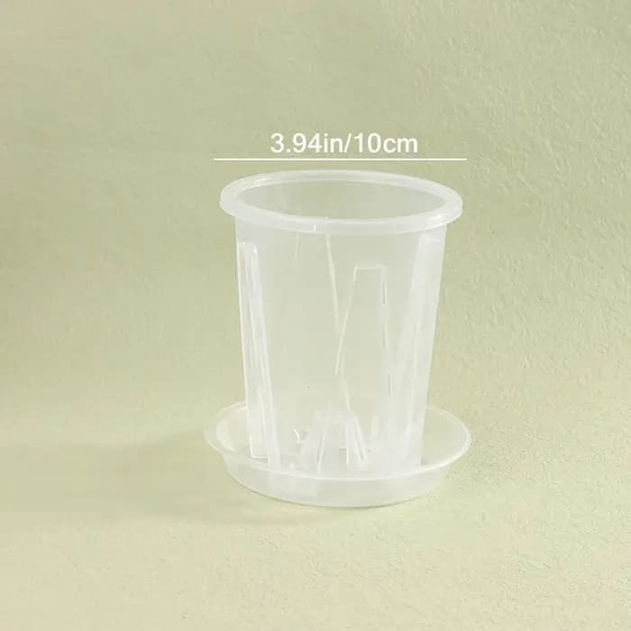 Pot de fleur Transparent avec contrôle des racines