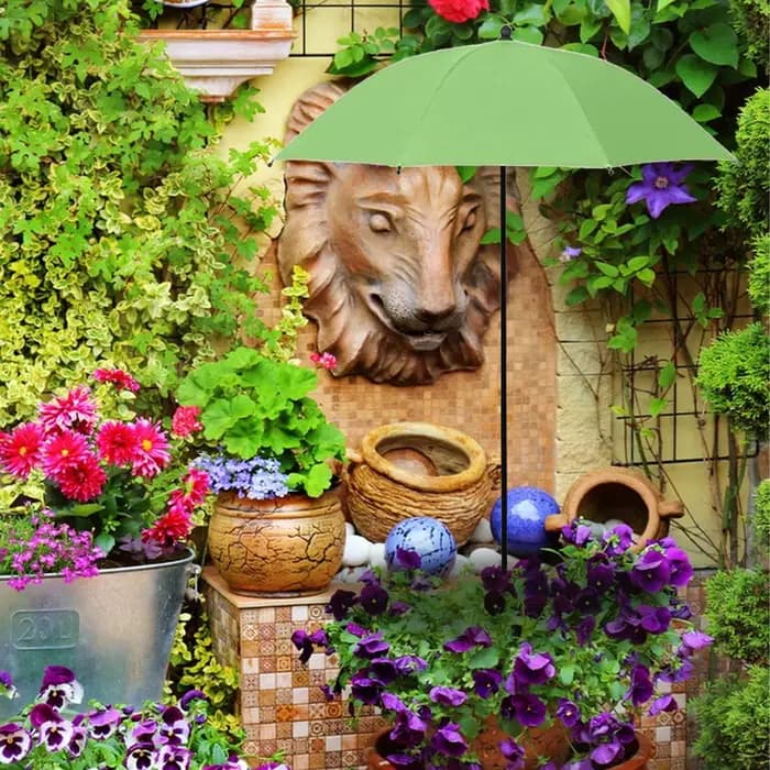 Parasol de protection pour plantes double couche, grand, imperméable, avec piquets, pour jardin, extérieur, patio, piscine, balcon, arbre