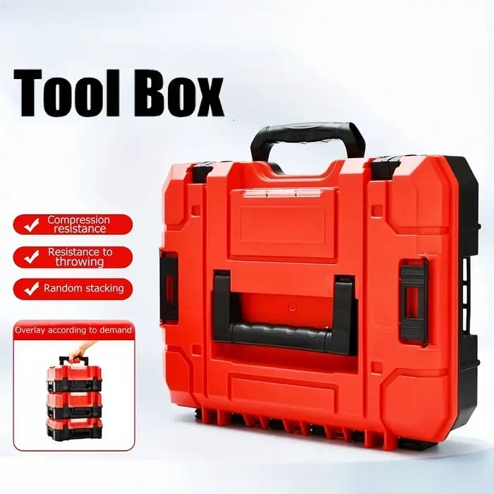 Boîte à outils multifonctionnelle avec compartiments de rangement durables
