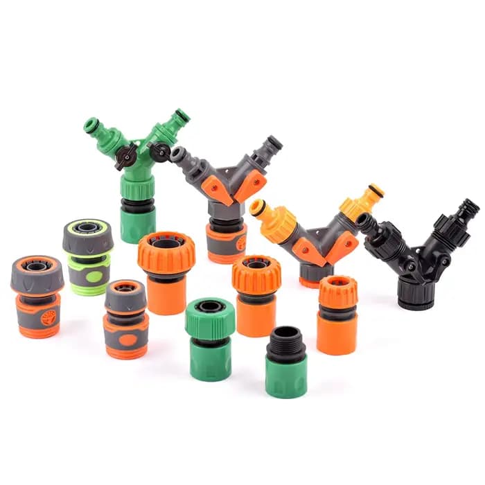 Séparateur d'eau du robinet de jardin à 2 voies, tuyau de 1/2 "3/4" à 20/25mm, connecteur rapide, Ty