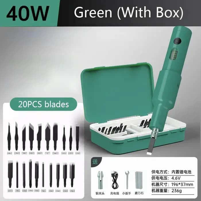 Ensemble d'outils de sculpture électrique portatif pour meubles