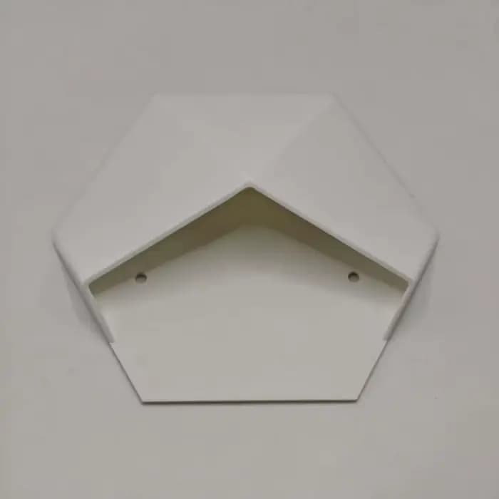 Pot de fleurs hexagonal géométrique de style moderne, imprimé en 3D, à suspendre au mur, pour plante