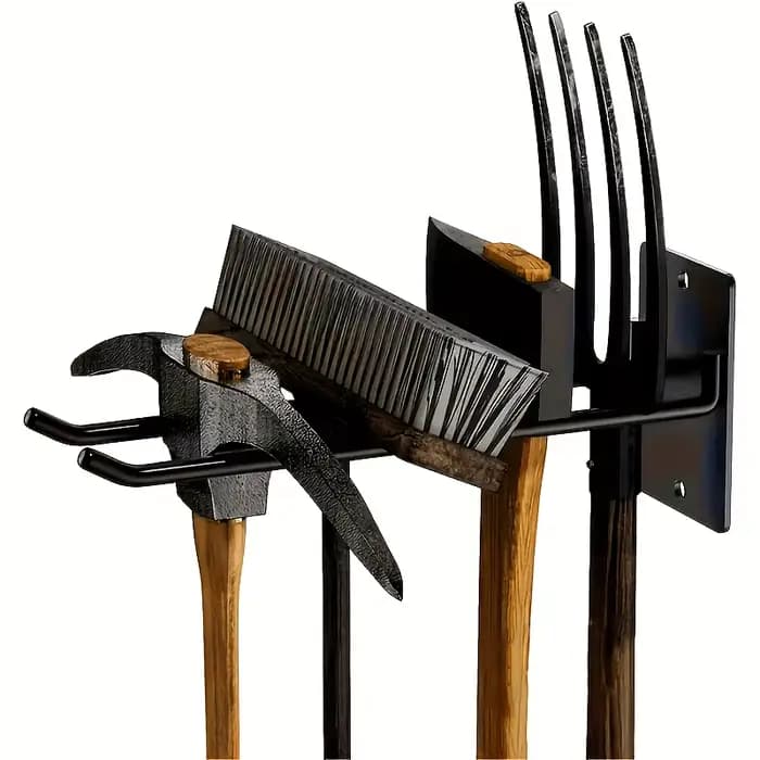 Un support à outils mural en métal / 1 pièce - Étagère polyvalente pour garage et jardin pour pelles