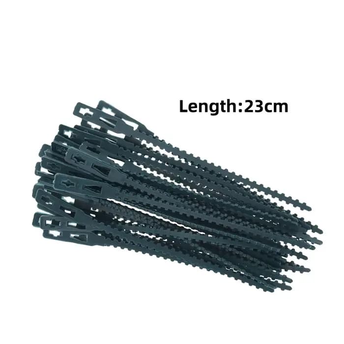 Attaches de câble réglables en plastique pour plantes, 11/13/17/23cm, fixation d'arbustes réutilisab
