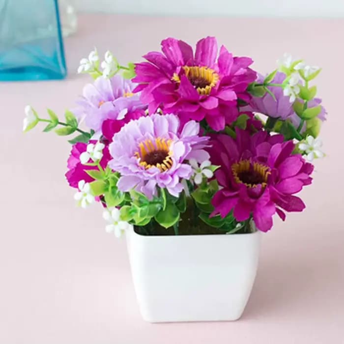 Plante Artificielle en Pot pour Décoration de Jardin