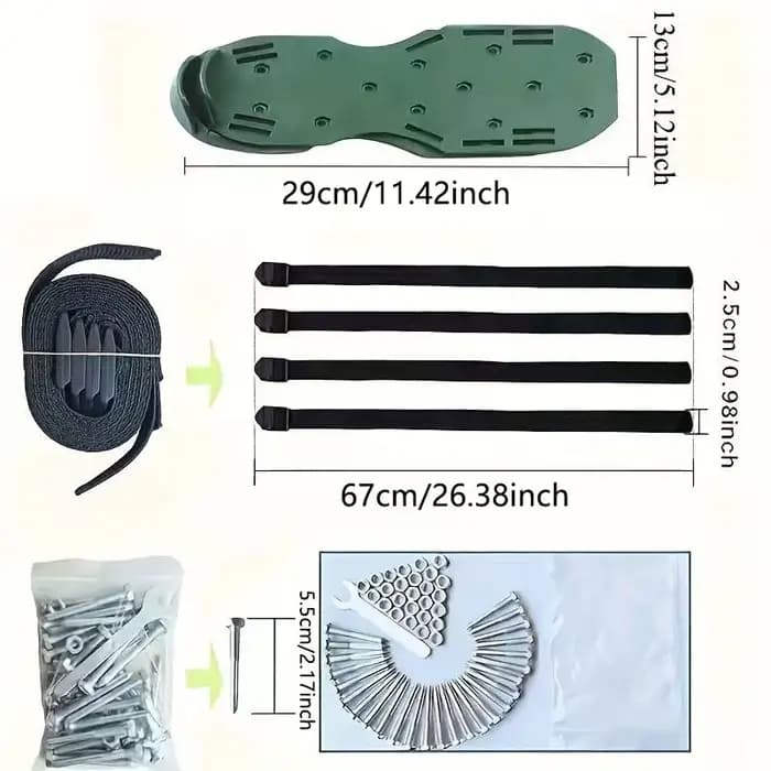Chaussures à ongles de Ventilation de jardinage de pelouse