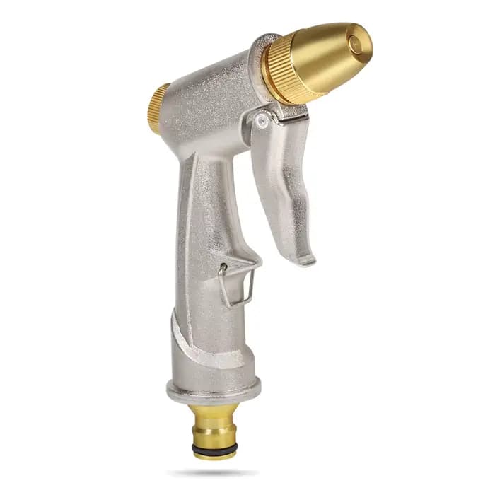 Pistolet de pulvérisation d'eau haute pression, tout placage métallique, tuyau de jardin, pelouse, M