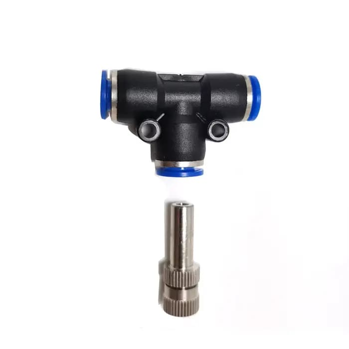 Buse de Brumisation avec Té de 6mm, Connexion Rapide, Arroseur d'Irrigation de Jardin pour Système d