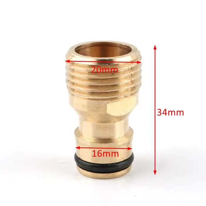 Connecteur rapide en laiton, filetage 1/2 "3/4" 1 pouce, connecteur d'irrigation de jardin, adaptate