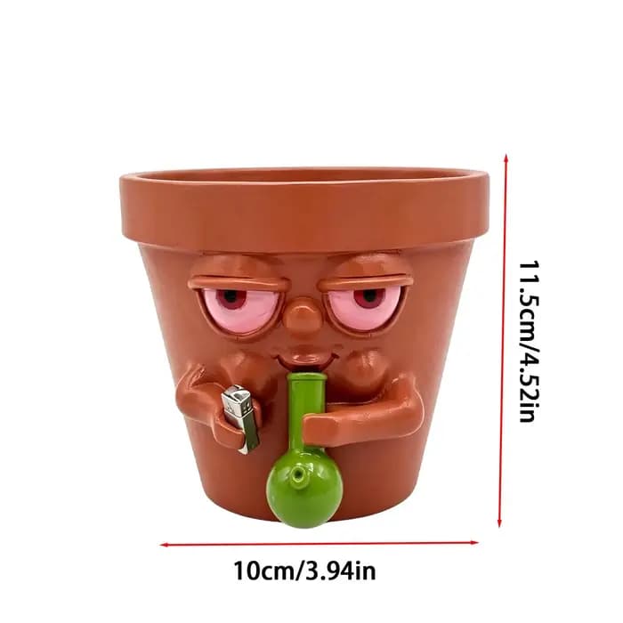 Joli pot de fleurs pour plantes succulentes et lierre vert, pots de fleurs originaux pour bureau, bibliothèque, bureau 