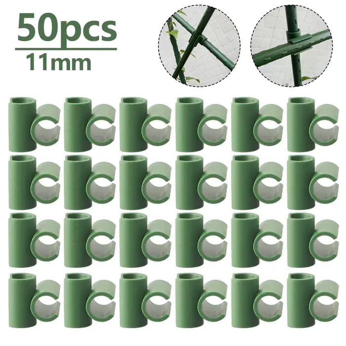 Pince de connecteur en plastique pour plantes, 50 pièces, pour cadre de jardin et légumes, pour chau