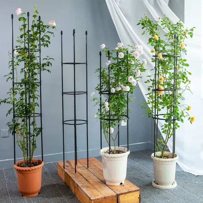 Treillis de jardin empilable, treillis de roses infinitamente épissable pour grimper des fleurs et d