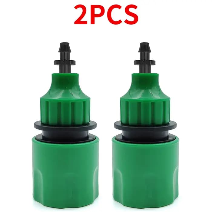 WUJIE 2 pièces adaptateur à raccord rapide avec connecteur barbelé 1/4 (ID 4mm) ou 3/8 pouces (8mm) pour l'irrigation