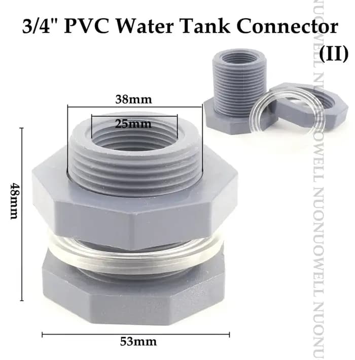 Connecteur d'Eau Précieux en PVC de 1/2