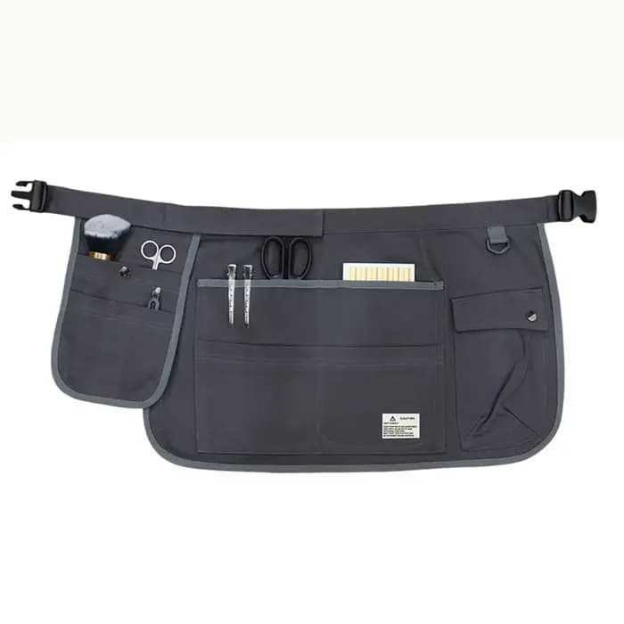 Tablier demi-taille en toile à poches multiples, réglable, outil de barbier horticole, tablier de ta