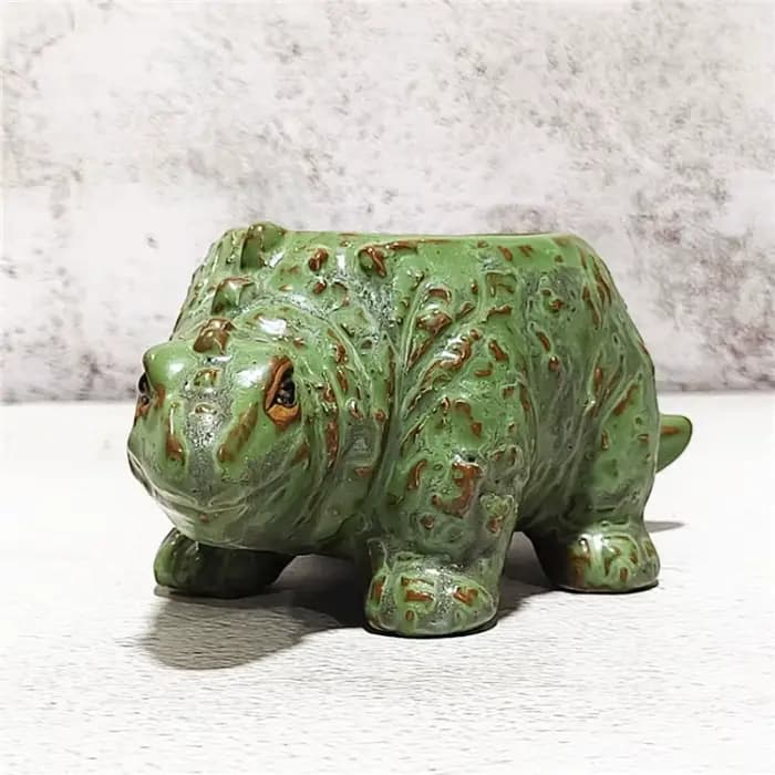Pot de fleur de dinosaure de dessin animé mignon créatif